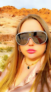 Celebrity Sunglasses Black/Clear Unisex