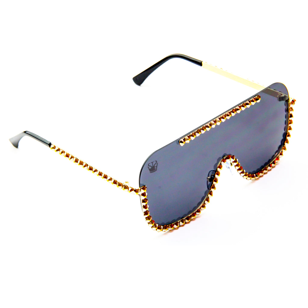 Elite Bling Sunglasses Black/Gold