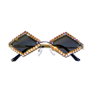 Eminent Black Crystal Sunglasses