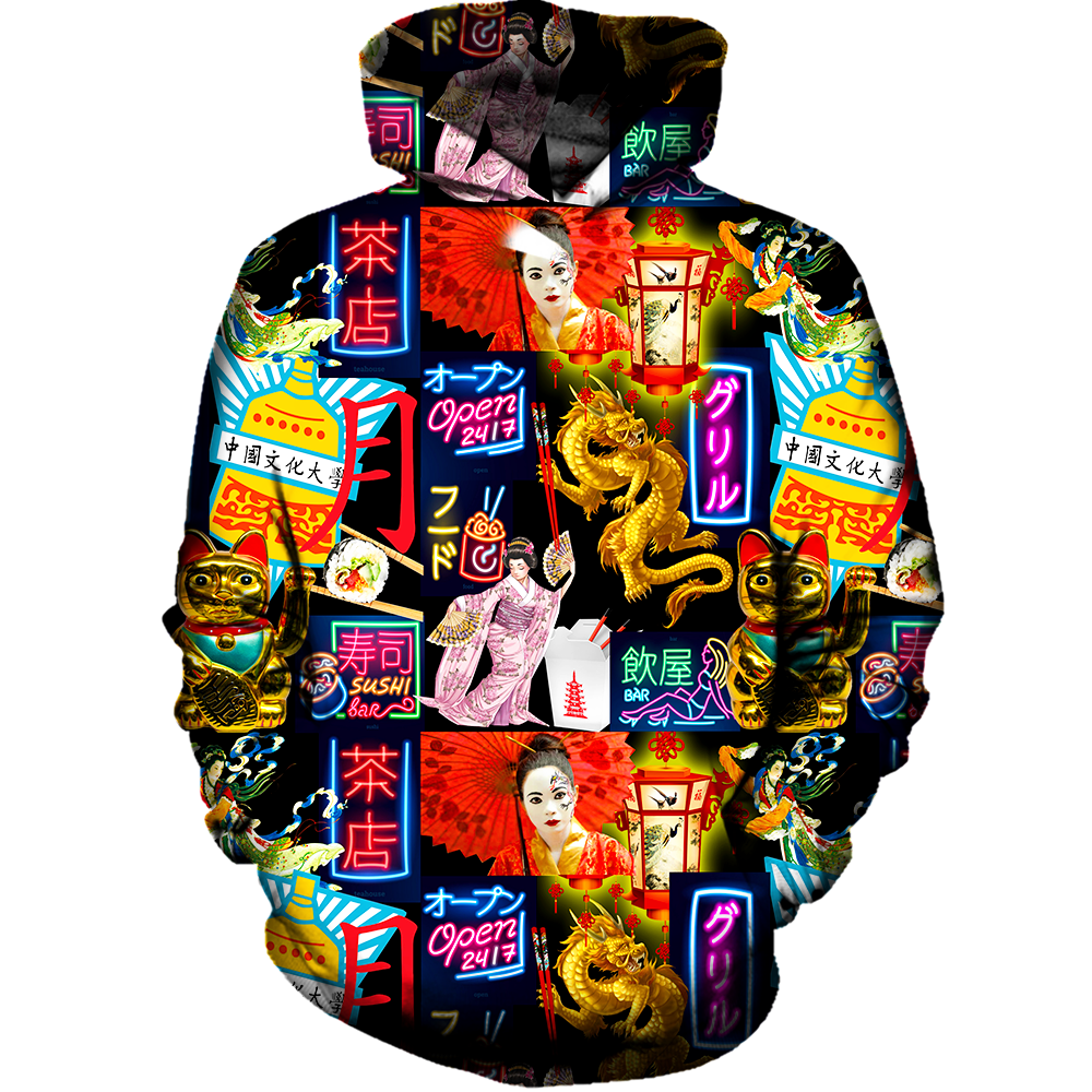 LUXURY CHINESE PRINT HOODIE