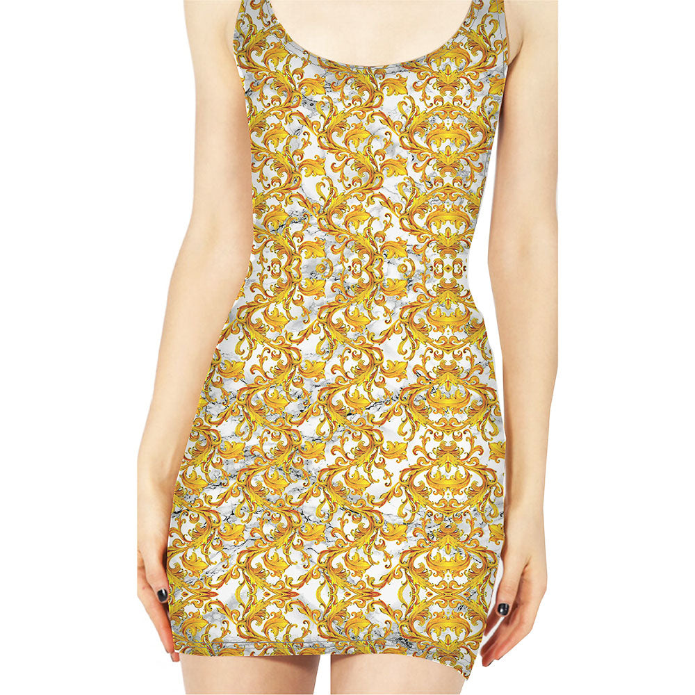 Golden Marble Dress