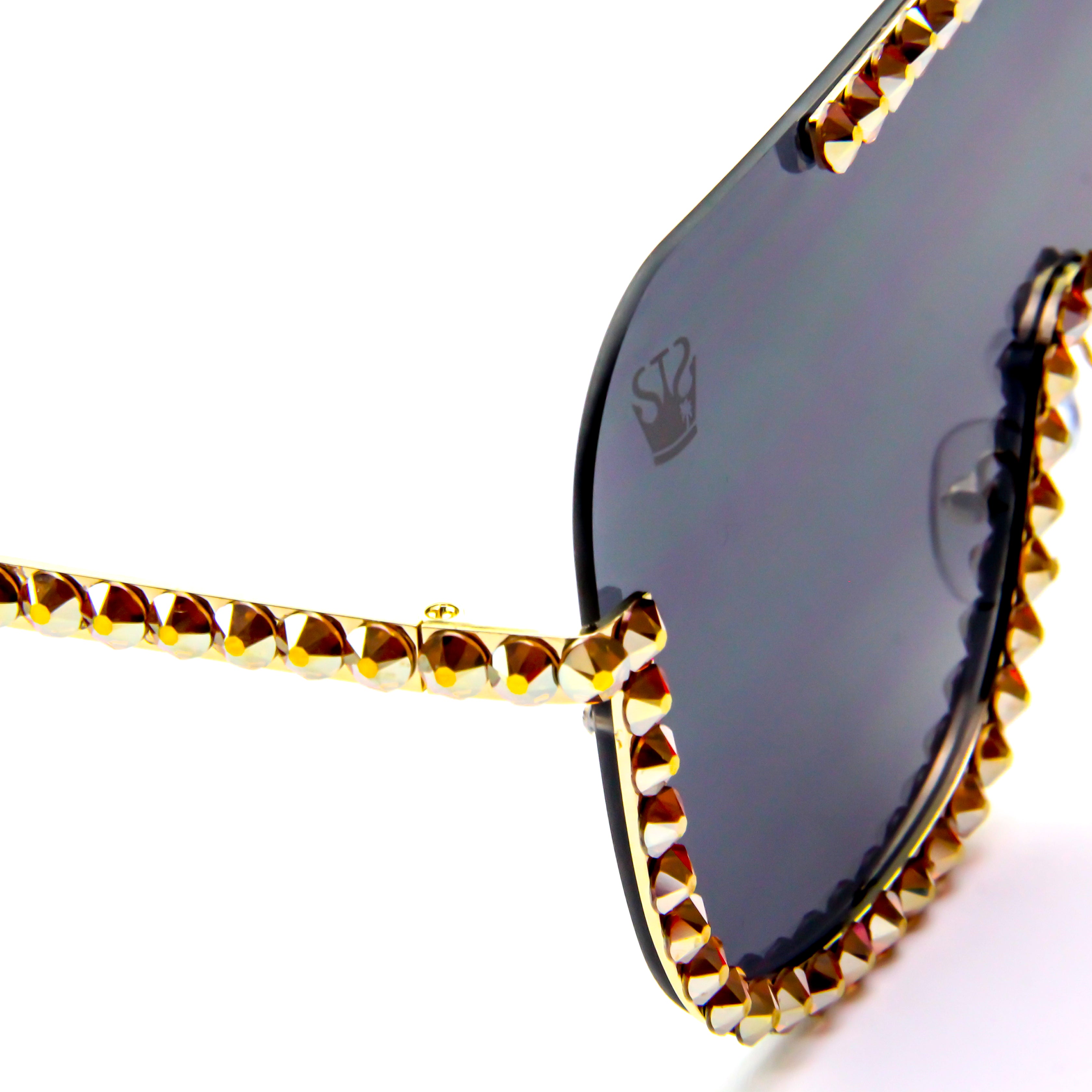 Elite Bling Sunglasses Black/Gold