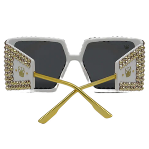 Hierarchy White Sunglasses