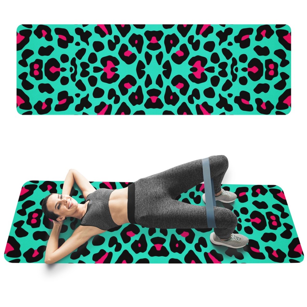 Miami Leopard Print Yoga Mat