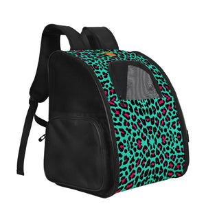 Miami Leopard Print Luxury Pet Carrier Backpack