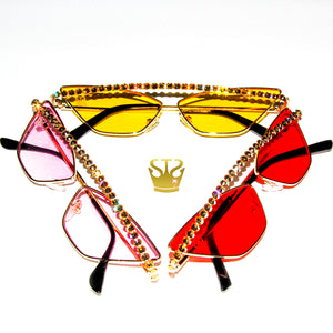 Yellow Stellar Crystal Sunglasses