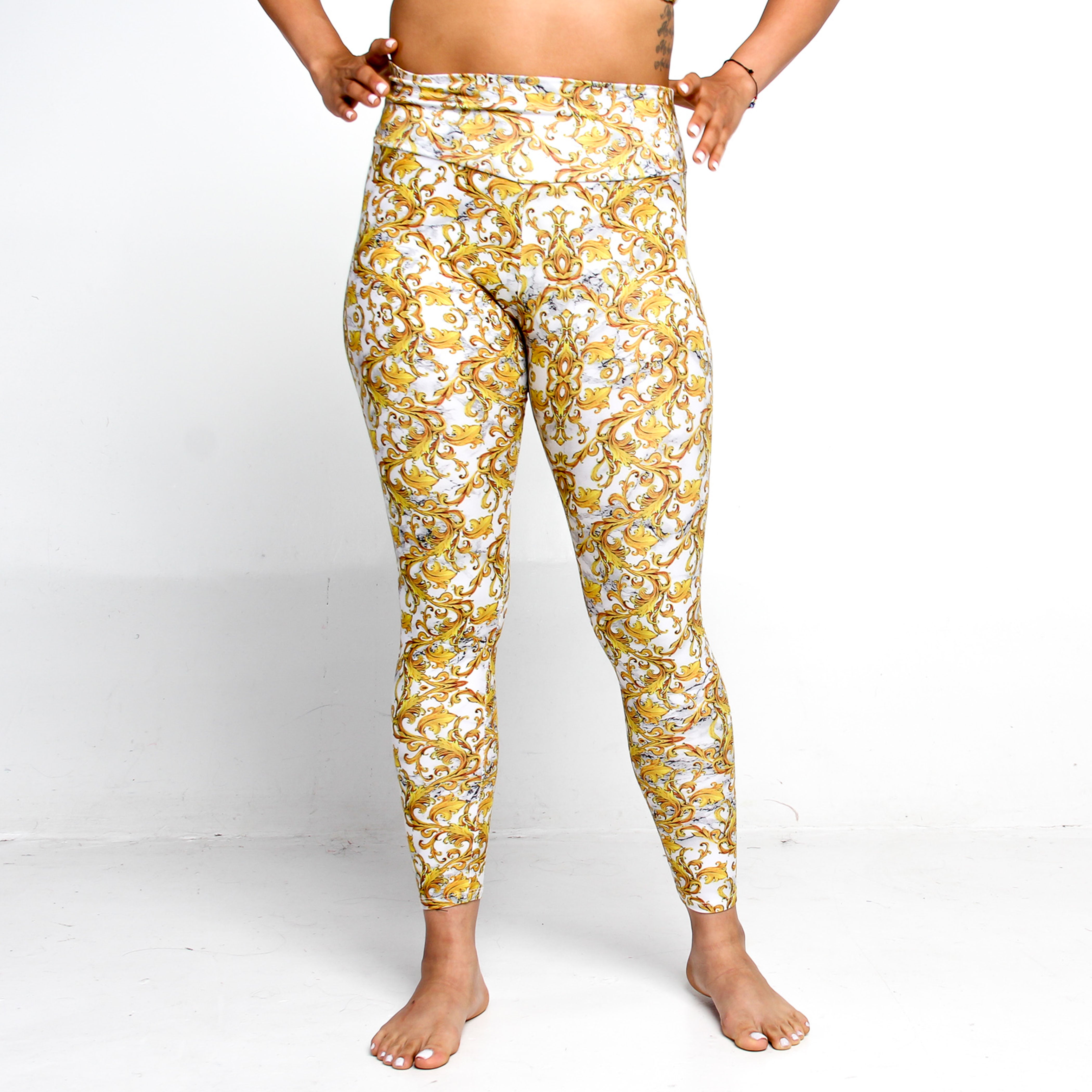 Golden Marble Leggings