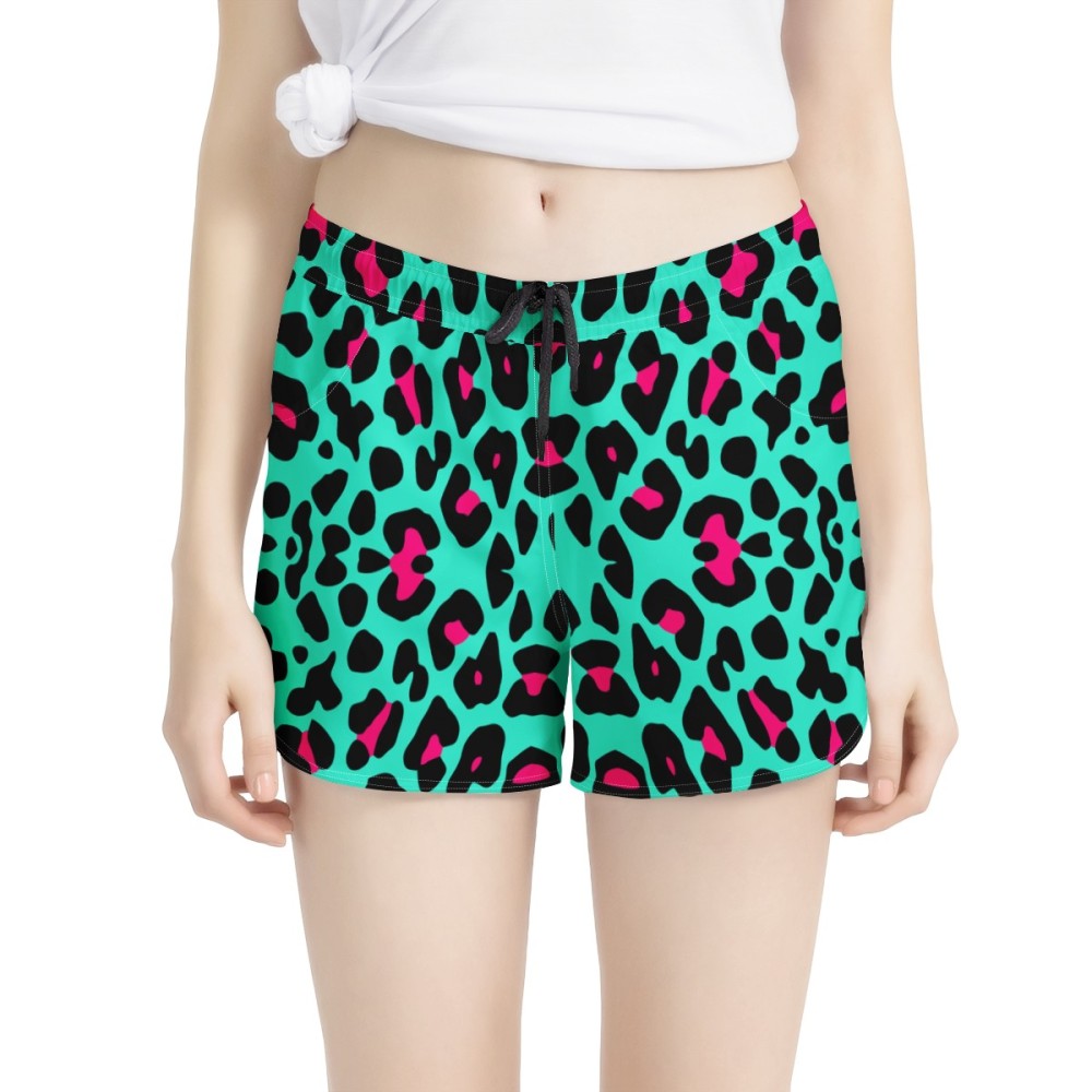Miami Leopard Print Casual Shorts
