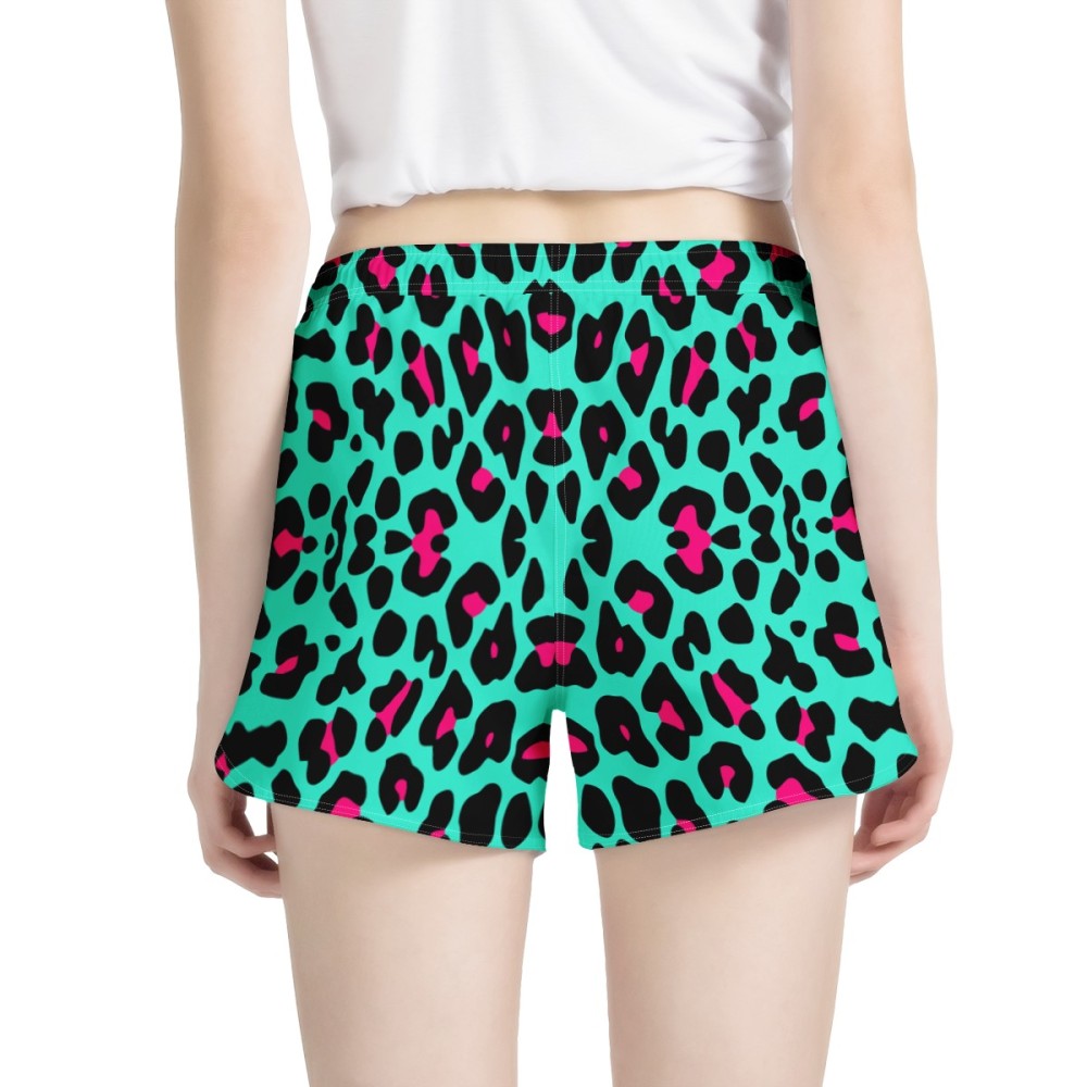 Miami Leopard Print Casual Shorts