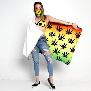 Rasta Print Beach Towel