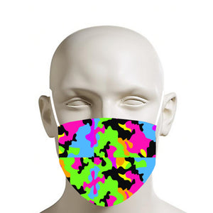 Neon Camo Face Mask