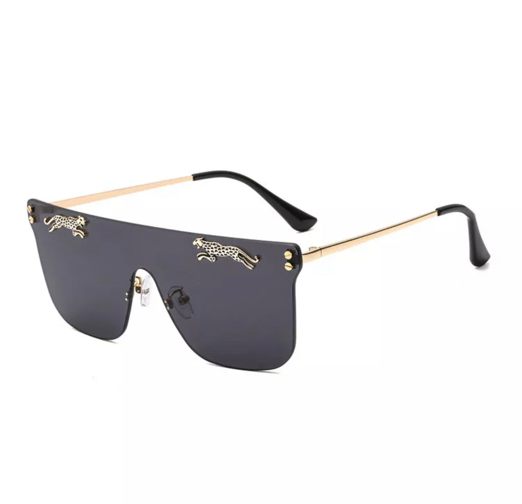 Leopard Black & Gold Sunglasses