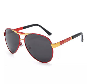 Red/Gold Modish Sunglasses