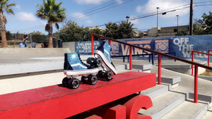 Customized Crystal Vans Sneaker Roller Skates